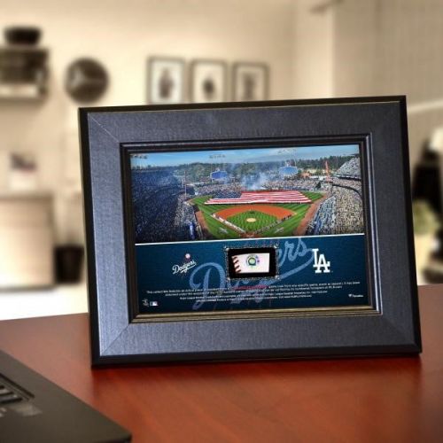  Fanatics Authentic Los Angeles Dodgers Framed 5 x 7 Stadium Collage with a Piece of Game-Used Baseball