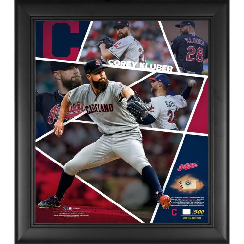  Corey Kluber Cleveland Indians 15 x 17 Impact Player Collage with a Piece of Game-Used Baseball - Limited Edition of 500 - Fanatics Authentic Certified