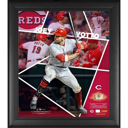  Joey Votto Cincinnati 15 x 17 Impact Player Collage with a Piece of Game-Used Baseball - Limited Edition of 500 - Fanatics Authentic Certified