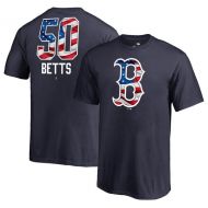 Youth Boston Red Sox Mookie Betts Fanatics Branded Navy Banner Wave Name & Number T-Shirt