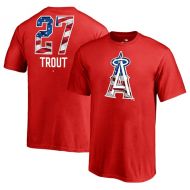 Youth Los Angeles Angels Mike Trout Fanatics Branded Red Banner Wave Name & Number T-Shirt