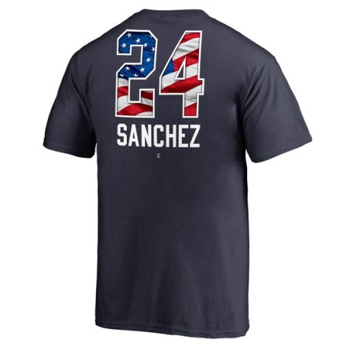  Youth New York Yankees Gary Sanchez Fanatics Branded Navy Banner Wave Name & Number T-Shirt