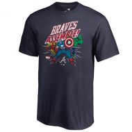 Youth Atlanta Braves Fanatics Branded Navy Marvel Avengers Assemble T-Shirt