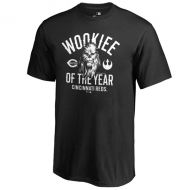 Youth Cincinnati Reds Fanatics Branded Black Star Wars Wookiee Of The Year T-Shirt