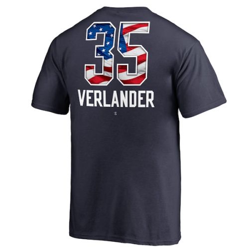  Youth Houston Astros Justin Verlander Fanatics Branded Navy Banner Wave Name & Number T-Shirt