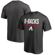 Arizona Diamondbacks Fanatics Branded Win Stripe T-Shirt - Ash