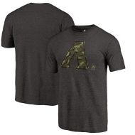 Arizona Diamondbacks Fanatics Branded 2018 Memorial Day Camo Prestige Tri-Blend T-Shirt  Black