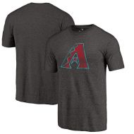 Fanatics Branded Arizona Diamondbacks Distressed Team Tri-Blend T-Shirt - Heathered Black