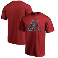 Arizona Diamondbacks Fanatics Branded Splatter Logo T-Shirt - Red