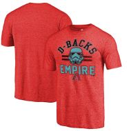 Arizona Diamondbacks Fanatics Branded MLB Star Wars Empire Tri-Blend T-Shirt  Red