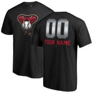 Arizona Diamondbacks Fanatics Branded Personalized Midnight Mascot T-Shirt  Black