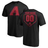 Arizona Diamondbacks Fanatics Branded Personalized RBI T-Shirt - Black