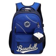 Fanci Baseball Cap Primary School Backpack for Teens Boys Elementary School Bookbag with Coin Purse