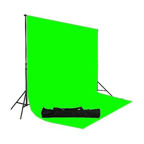  Fancierstudio Chromakey Green Screen Kit 800w Photo Video Lighting Kit 10x12 feet Green Screen and Backdrop Support System Included Ul15 10x12 Green By Fancier U15 10x12 Green