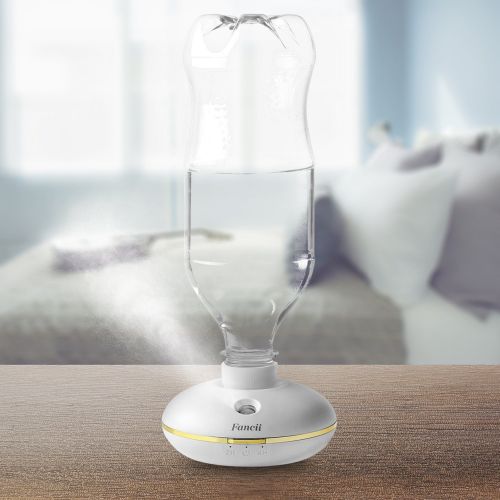  Fancii Cool Mist Personal Humidifier - Portable Mini Travel Tabletop Humidifier - USB & Battery Operated, Water Bottle