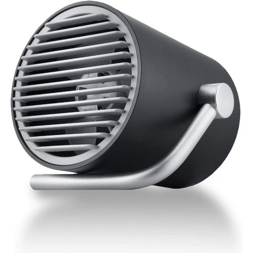  [아마존베스트]Fancii Small Personal Desk USB Fan, Portable Mini Table Fan with Twin Turbo Blades, Whisper Quiet Cyclone Air Technology - for Home, Office, Outdoor Travel (Black)