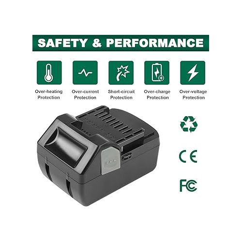  Fancy Buying [2Pack] 18V 5.5Ah Replacement Lithium-ion Battery for Hitachi BSL1830 BSL1815X EB1814SL DS18DSAL 33055 330067 330068 330139 330557 Drill Cordless Tool