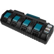 Fancy Buying 4-Port 18V DC18SF Fast Charger with Dual USB Port Compatible with Makita 14.4V 18V LXT Li-ion BL1830 BL1840 BL1850 BL1860 BL1815 BL1430, Replace Makita DC18SF DC18RC DC18RD DC18RA