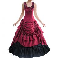 Fancy Dress Store Partiss Womens Sleeveless Bowknot Ballgown Gothic Dress