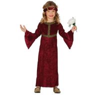 Fancy Me Girls Red Renaissance Medieval Princess Juliet Fancy Dress Costume Outfit 3-12 Years (10-12 Years)