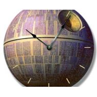 FancyThisBaby 10.5 Wall Clock - DEATH STAR pattern wall CLOCK - Star Wars galactic space craft - 7145