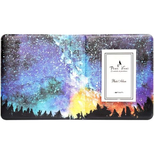  Fancyme 64 Pockets 3 Inch Mini Film Photo Album Compatible with Fujifilm Instax Mini 11 9 8 7s 90 70 LiPlay Instant Camera LINK Phone Printer Photo Book Name Card Holder (Starry Sky)
