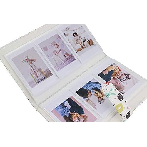  Fancyme 96 Pockets Mini Film Photo Album Book for Fujifilm Instax Mini LiPlay 9 8 7s 70 90 Link Instant Camera 3 Inch Polaroid Picture Name Card Holder (Animal White)