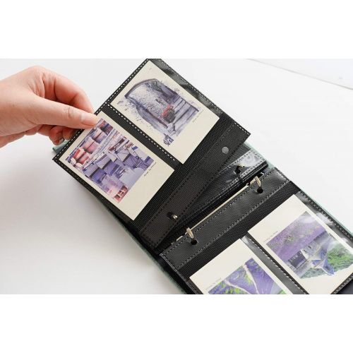  Fancyme 100 Pockets Mini Photo Album Film Book Compatible with Fujifilm Instax Mini LiPlay 11 9 8 7s 90 70 25 Polaroid 300 Instant Camera 3 Inch Picture Name Card Holder (Purple)