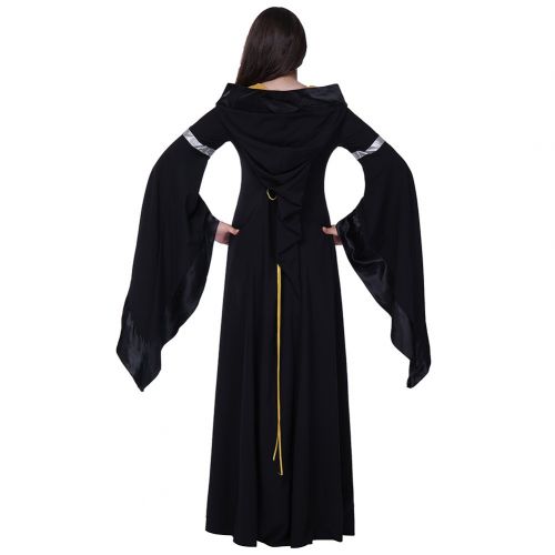  Fancyqube Womens Lace Up Medieval Dress Vintage Floor Length Cosplay Retro Dress