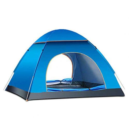  Fancystar Pop-up Tent Automatic Instant Portable 3-4 Persons Waterproof Tent Outdoor Camping Backpacking Hiking Beach Portable Shelter Tent, 210 x 210 x 130 cm