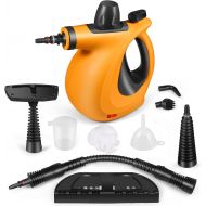 [아마존베스트]KoolaMo Pressure Steam Cleaner, Car Cleaning Portable Handheld Steamer Cleaner with 9-Piece Accessories Chemical-Free Cleaning for Home Use Furniture Car