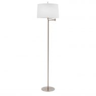 Fangio Lighting 14290FSWBS 62 Inch Metal Swing Arm Floor Lamp in Brushed Steel