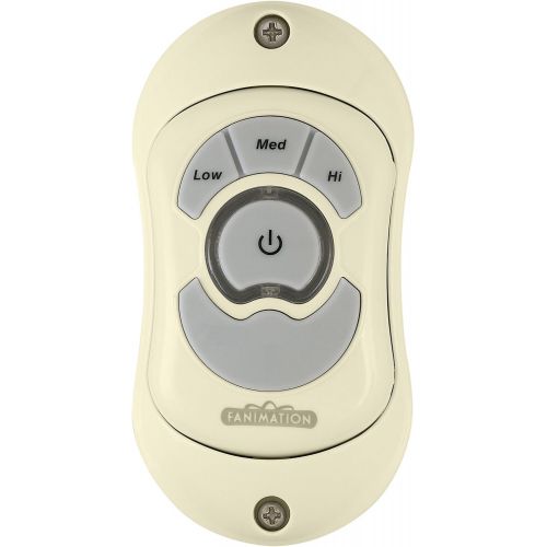  Fanimation CH1LA Ceiling Fan Remote, Fan without Light, Light Almond