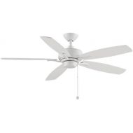 Fanimation Aire Deluxe - 52 inch - Matte White with Matte White Blades and Pull-Chain - FP6284MW