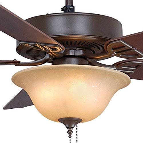  Fanimation Aire Decor - 52 inch - Oil-Rubbed Bronze with Glass Bowl Light Kit with Pull-Chain - BP220OB1