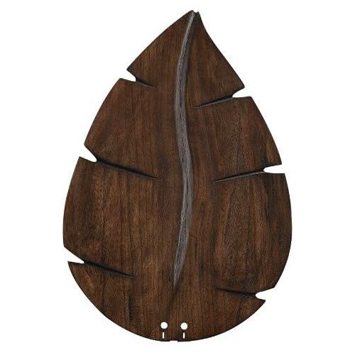  Fanimation B6080WA Wide Oval Leaf Carved Wood Blade, 26-Inch, Walnut