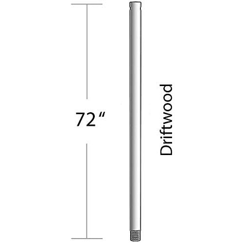  Fanimation DR1-72BN Downrod, 72-Inch x 1 Inch, Brush Nickel