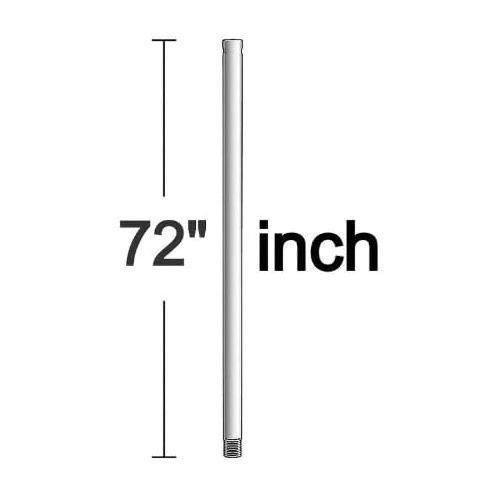  Fanimation DR1-72BN Downrod, 72-Inch x 1 Inch, Brush Nickel