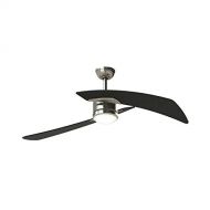 Fanimation Studio Collection Aire Duo 48-in Brushed Nickel LED Indoor Downrod Mount Ceiling Fan with Light Kit and Remot