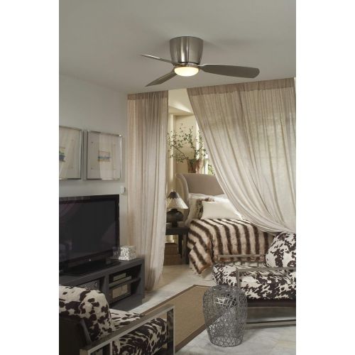  Fanimation FPS7981MW Embrace 44 3 Blade Ceiling Fan - Blades, Light Kit, and Remote Control Included