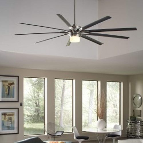  Fanimation FPD8159DZW Odyn Ceiling Fan with LED Light Kit, 84, Dark Bronze