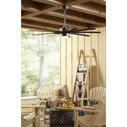  Fanimation FPD8159DZW Odyn Ceiling Fan with LED Light Kit, 84, Dark Bronze