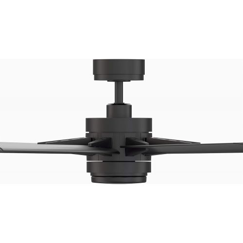  Fanimation FPD8159BLW Odyn 84 inch Indoor/Outdoor Ceiling Fan with Black Blades and LED Light Kit