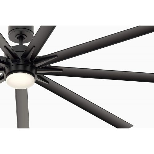  Fanimation FPD8159BLW Odyn 84 inch Indoor/Outdoor Ceiling Fan with Black Blades and LED Light Kit