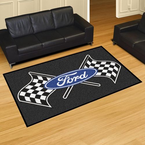  Fanmats FANMATS 15841 Team Color 59.5x88 Ford Flags Rug - Black