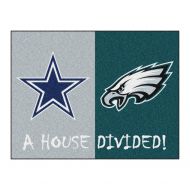 Fanmats 15665 Team Color 33.75 x 42.5 Rug (NFL - Cowboys - Eagles House Divided)