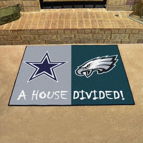  Fanmats 15665 Team Color 33.75 x 42.5 Rug (NFL - Cowboys - Eagles House Divided)