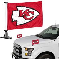 ProMark NFL Kansas City Chiefs Flag Set 2-Piece Ambassador Style, Team Color, One Size