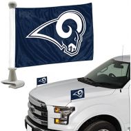 ProMark NFL Los Angeles Rams Flag Set 2-Piece Ambassador Style, Team Color, One Size