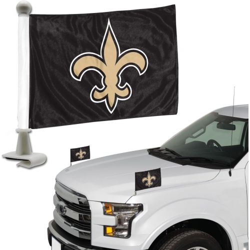  Promark NFL New Orleans Saints Flag Set 2-Piece Ambassador Style, Team Color, One Size